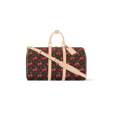 LOUIS VUITTON MURAKAMI LV X TM KEEPALL BANDOULIÈRE 45 M13764 (45*27*20cm) 